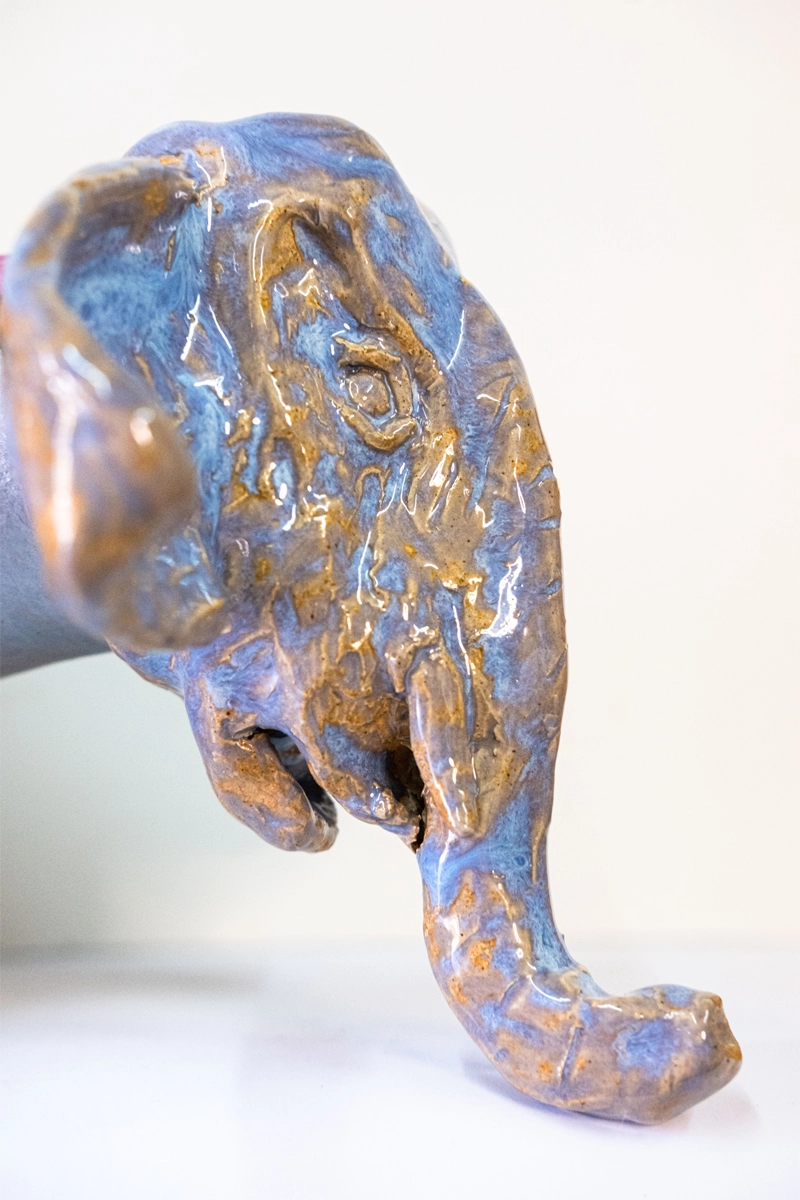 Gourd lamp Indian elephant