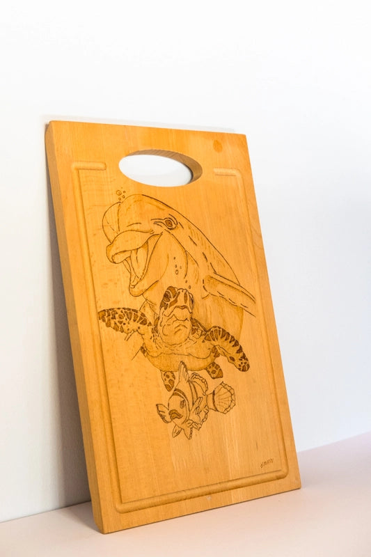 Chopping board, Sea creatures