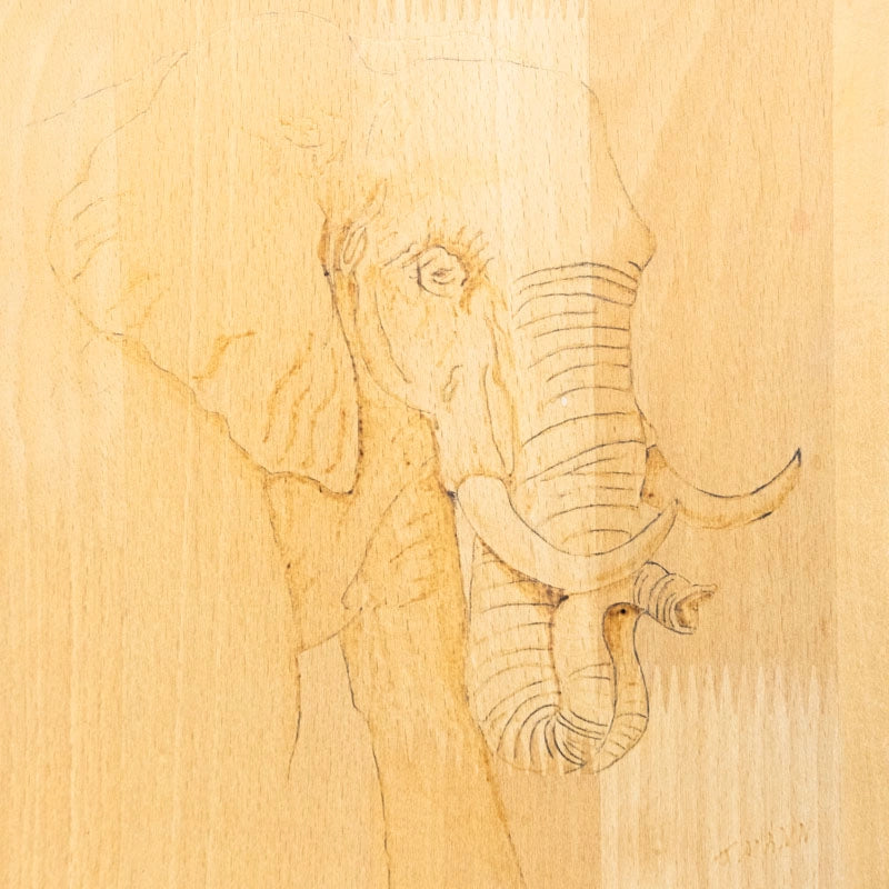 Chopping board bull elephant