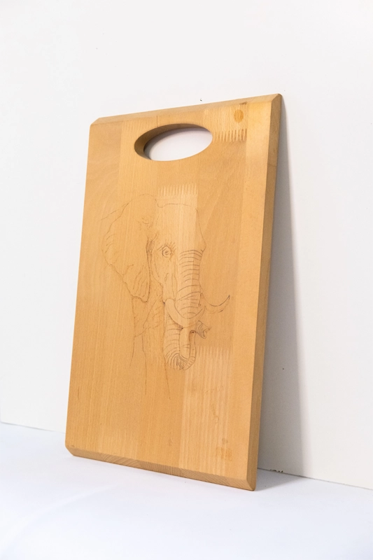 Chopping board bull elephant