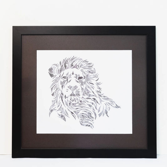 Original Zentangle lion
