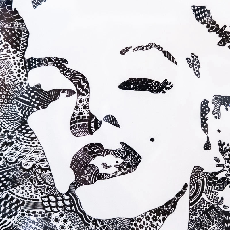 Marilyn Monroe - zentangle framed ' print