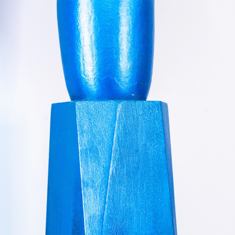 Gourd lamp, tall blue