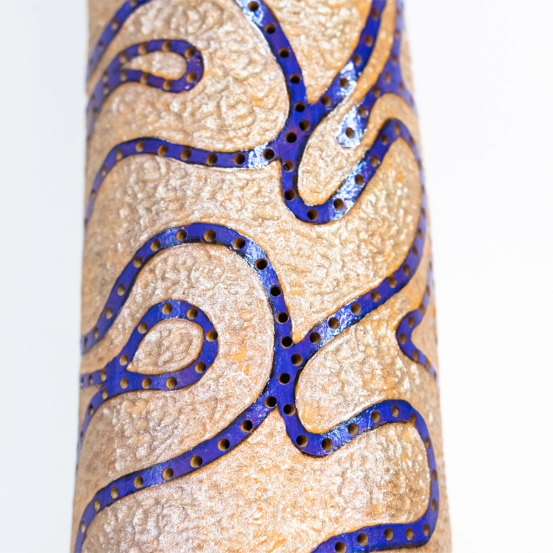 Tall bodied gourd lamp