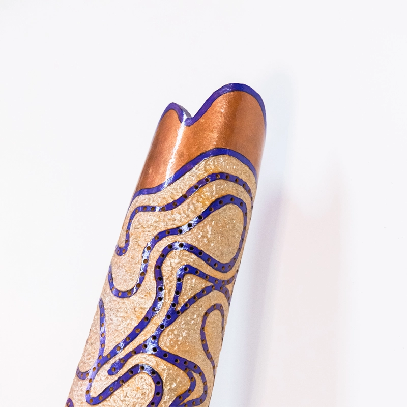 Tall bodied gourd lamp