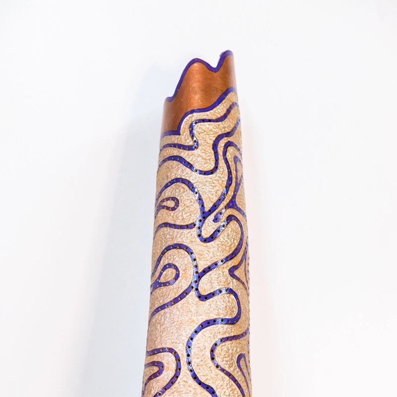 Tall bodied gourd lamp