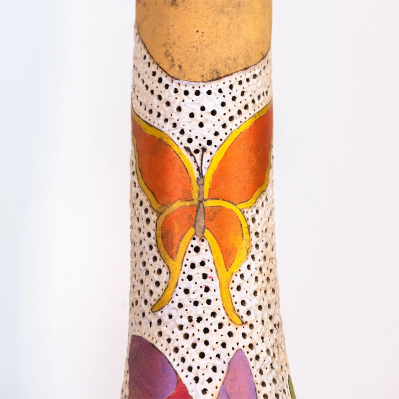 Gourd lamp, butterflies