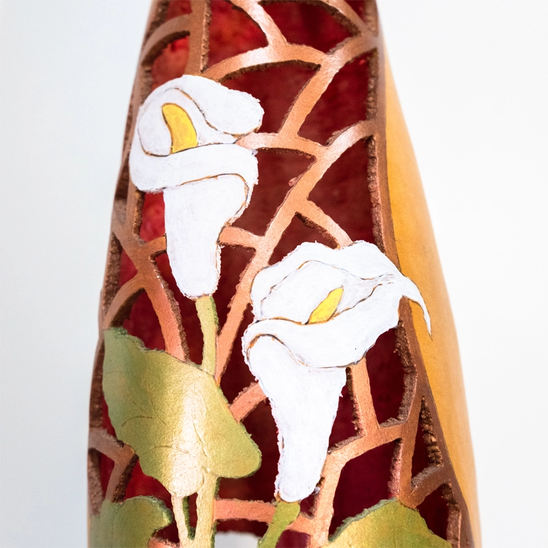 Gourd lamp Calla lily