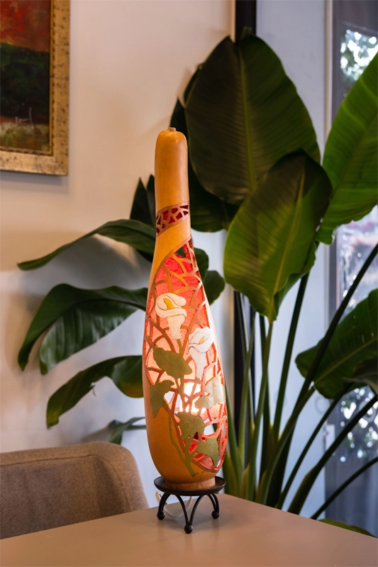Gourd lamp Calla lily