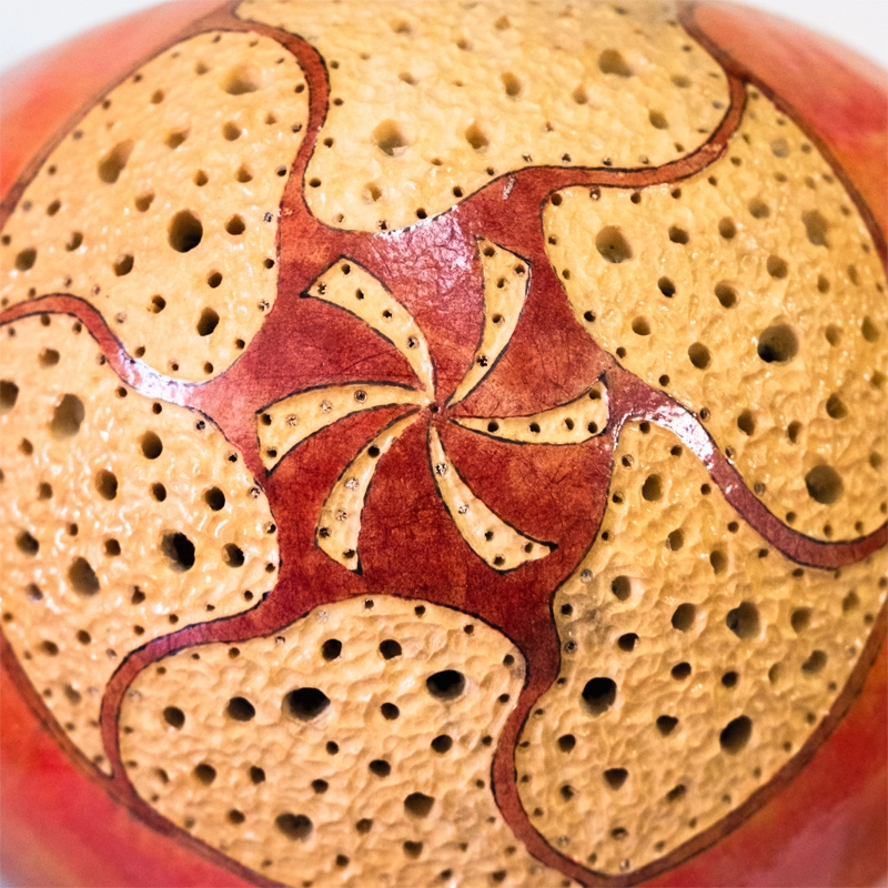 Gourd lamp, red delight