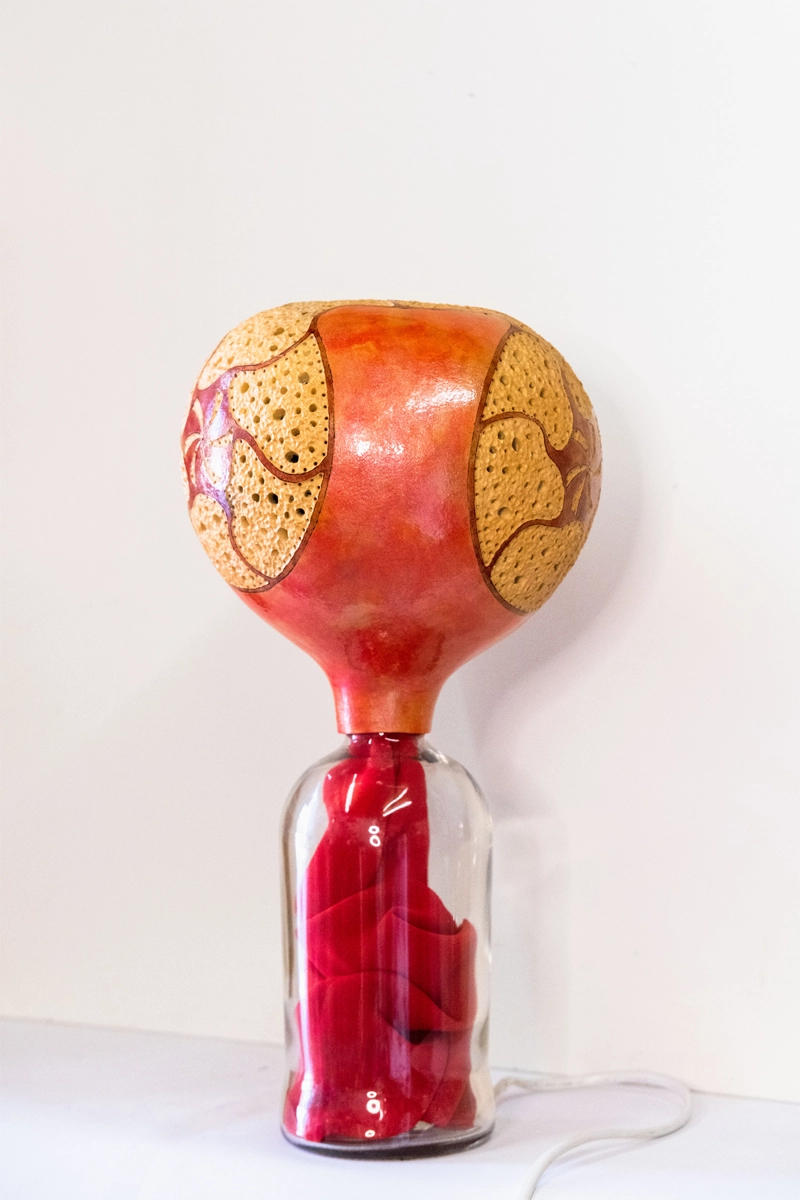 Gourd lamp, red delight