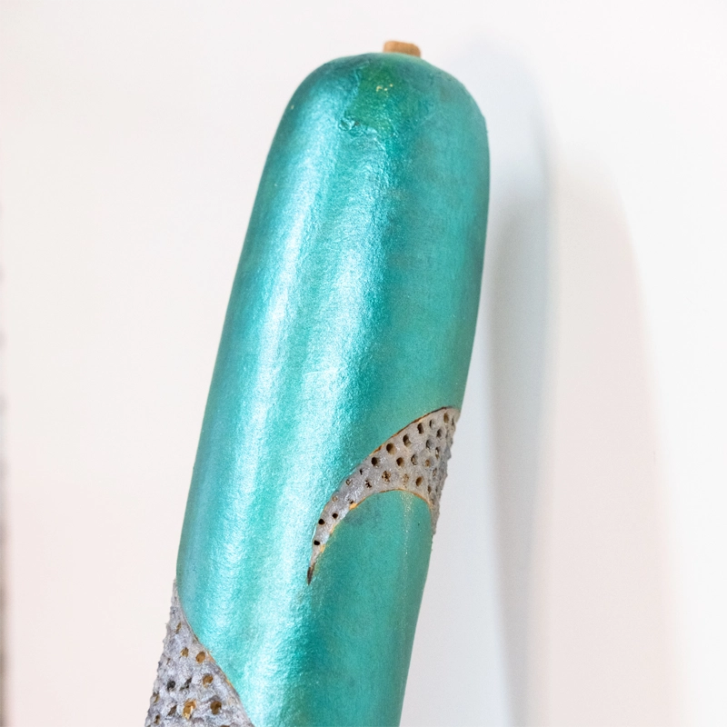 Gourd lamp feather face