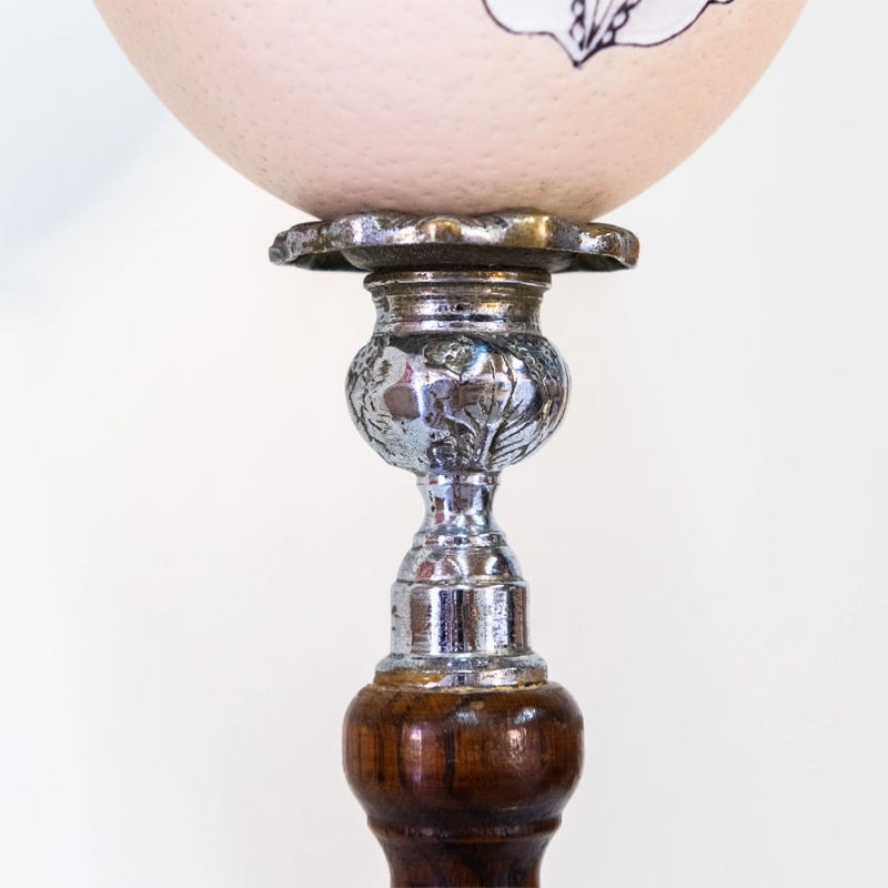 Ostrich egg lamp