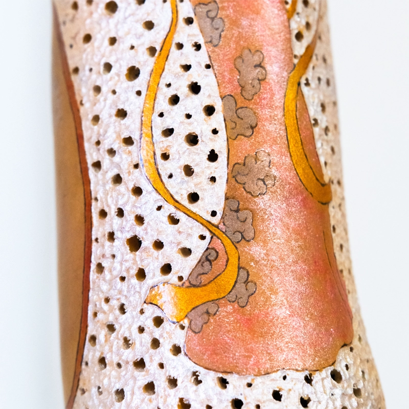 Gourd lamp geisha girl