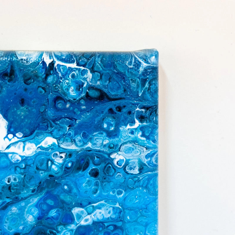 Into the Abyss - original acrylic pour painting