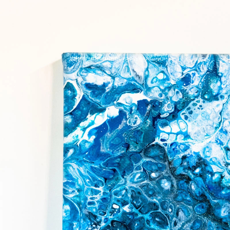 Into the Abyss - original acrylic pour painting