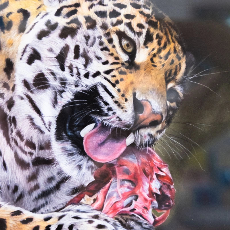 Framed open-edition print of Jaguar by Marie Huntrods