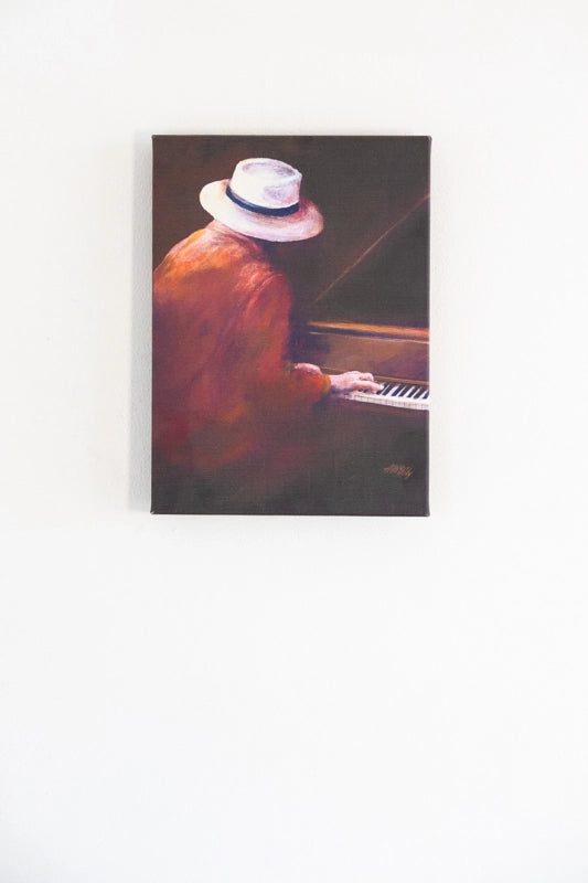 Musicians in hats - Piano