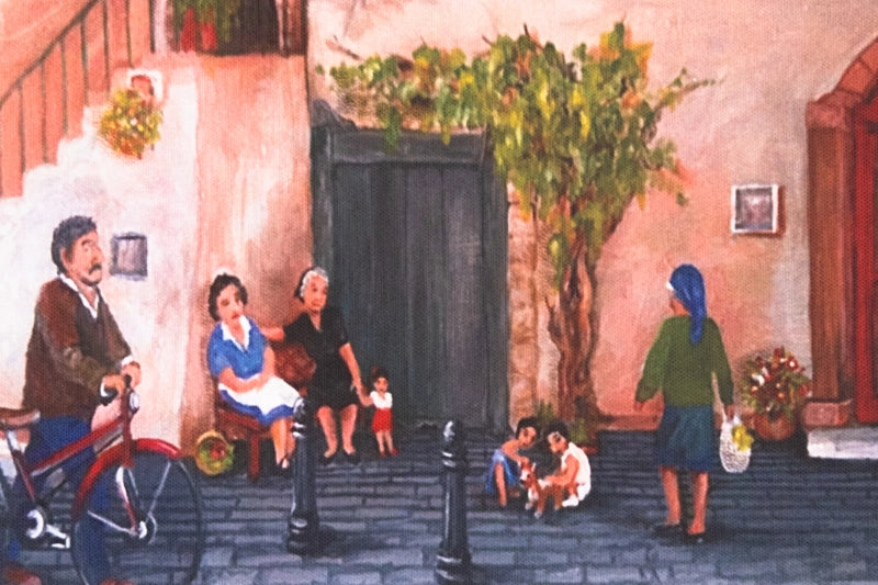 composite of images inspired by walks through Paphos Old Town. ( as maybe it once was)