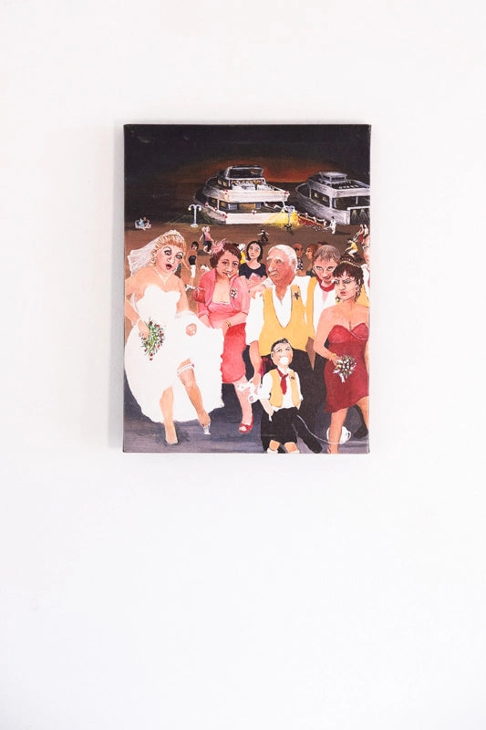 Inspired by the sight of a wedding party returning from a boat wedding - looking very disheveled compared to the start of the event